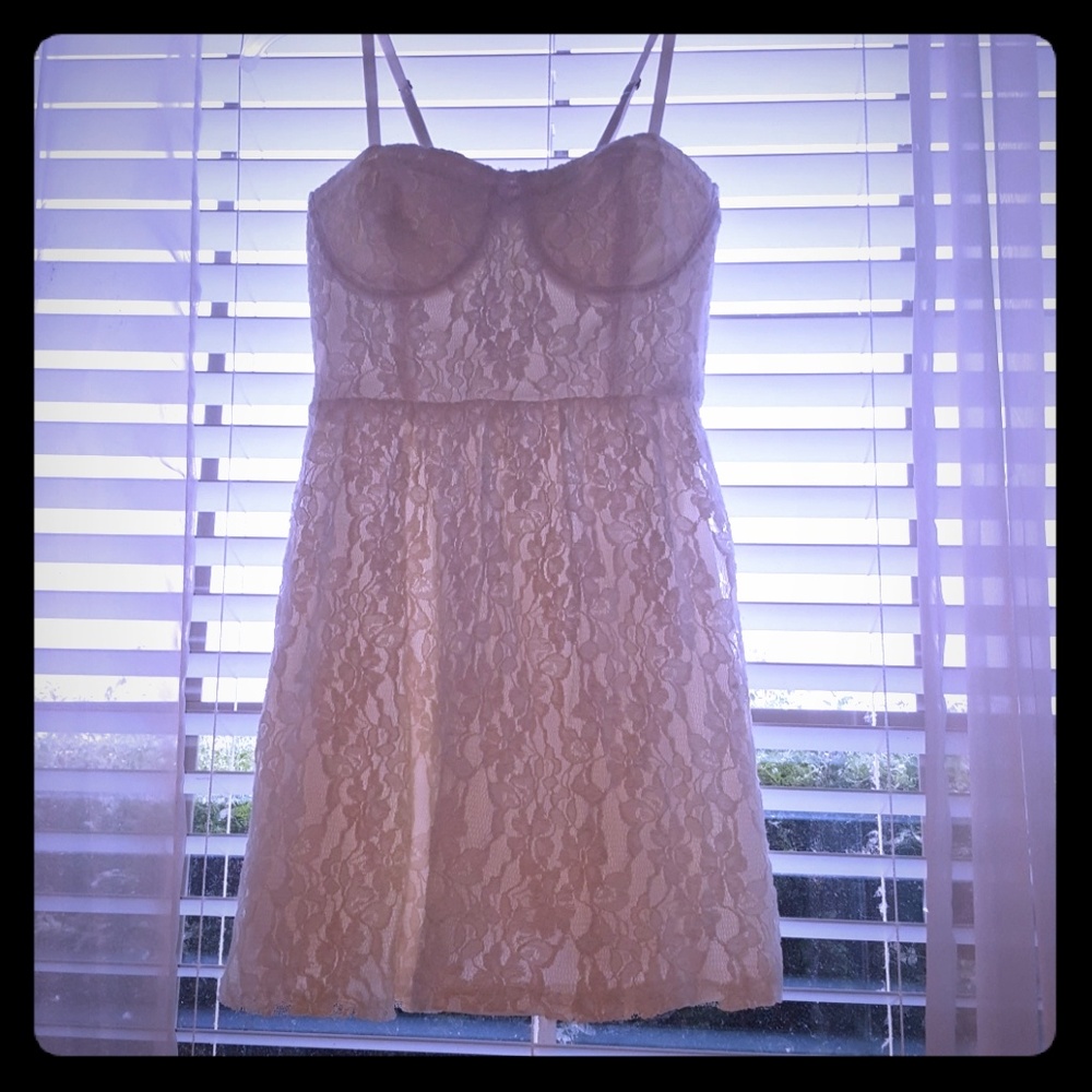 Lace mini dress